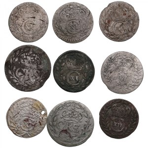 Sweden, group of 1 & 2 Öre 1666-1717 (2)