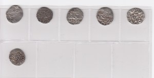 Group of Juchid, Golden Horde (Sarai al-Jadida) AR Dirham AH 7(52), 75(3), (Gulistan) AH 753, AH 754, AH 756, AH 759 (6)