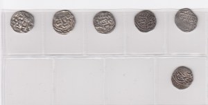 Group of Juchid, Golden Horde (Sarai al-Jadida) AR Dirham AH 7(52), 75(3), (Gulistan) AH 753, AH 754, AH 756, AH 759 (6)
