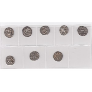 Group of Juchid, Golden Horde AR Dirham Sarai al-Jadida AH 748(1), AH 74(9) (2), Gulistan AH 75(3) (1), AH 753 (3), AH 7