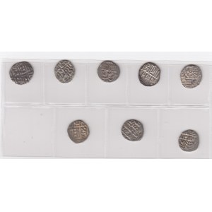 Group of Juchid, Golden Horde AR Dirham Sarai al-Jadida AH 748(1), AH 74(9) (2), Gulistan AH 75(3) (1), AH 753 (3), AH 7