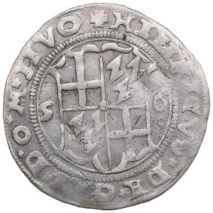 Livonian Confederation (Riga) ½ Mark 1556 - Wilhelm Markgraf von Brandenburg & Heinrich von Galen (1551-1556)