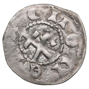 Archbishopric of Riga (Kokenhusen) AR Pfennig ND - Henning Scharpenberg (1424-1448)
