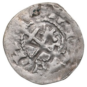 Archbishopric of Riga (Kokenhusen) AR Pfennig ND - Henning Scharpenberg (1424-1448)