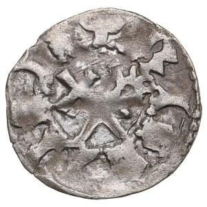 Archbishopric of Riga (Kokenhusen) AR Pfennig ND - Silvester Stodewescher (1448-1479)