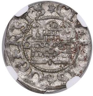 Free City of Riga 1 Schilling 1564 - NGC AU 55