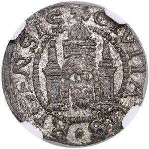 Free City of Riga 1 Schilling 1570 - NGC AU 58