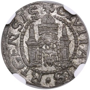 Free City of Riga 1 Schilling 1570 - NGC AU 58