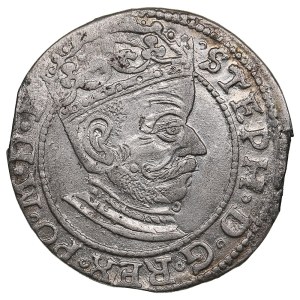 City of Riga under Polish rule, AR Grosz / Groschen 1581 - Stefan Batory (1576-1586)
