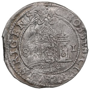 City of Riga under Polish rule, AR Grosz / Groschen 1581 - Stefan Batory (1576-1586)