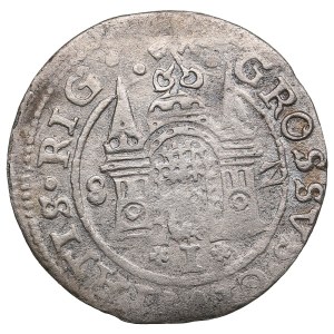 City of Riga under Polish rule, AR Grosz / Groschen 1582 - Stefan Batory (1576-1586)