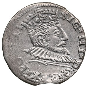 City of Riga under Polish rule, AR 3 Groszy (Trojak) 1591 - Sigismund III Vasa (1587-1632)