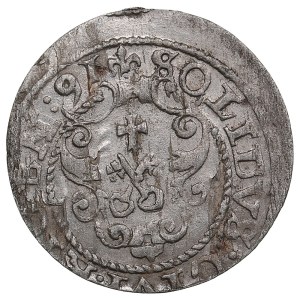 City of Riga under Polish rule, BI Schilling / Solidus 1591 - Sigismund III Vasa (1587-1632)