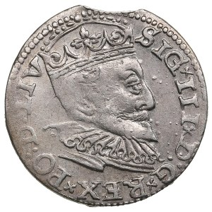 City of Riga under Polish rule, AR 3 Groszy (Trojak) 1595 - Sigismund III Vasa (1587-1632)
