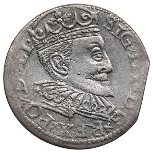 City of Riga under Polish rule, AR 3 Groszy (Trojak) 1596 - Sigismund III Vasa (1587-1632)