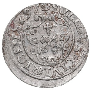 City of Riga under Polish rule, BI Schilling / Solidus 1597 - Sigismund III Vasa (1587-1632)