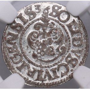 City of Riga under Swedish rule, BI Schilling / Solidus 1636 - Christina (1632-1654) - NGC MS 66