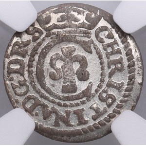 City of Riga under Swedish rule, BI Schilling / Solidus 1643 - Christina (1632-1654) - NGC MS 65