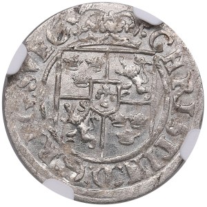 City of Riga under Swedish rule, AR Dreipölker (1⁄24 Thaler) 1644 - Christina (1632-1654) - NGC MS 64