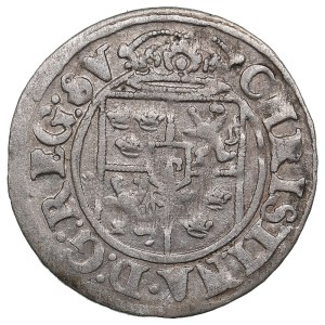 City of Riga under Swedish rule, AR Dreipölker (1⁄24 Thaler) 1647 - Christina (1632-1654)