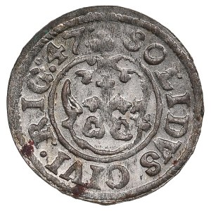 City of Riga under Swedish rule, BI Schilling / Solidus 1647 - Christina (1632-1654)
