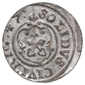City of Riga under Swedish rule, BI Schilling / Solidus 1647 - Christina (1632-1654)