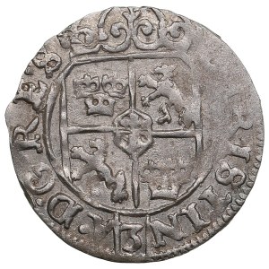 Duchy of Livonia (Riga) AR Dreipölker (1⁄24 Thaler) 1647 - Christina (1632-1654)