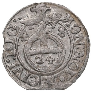 City of Riga under Swedish rule, AR Dreipölker (1⁄24 Thaler) 1648 - Christina (1632-1654)