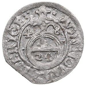 City of Riga under Swedish rule, AR Dreipölker (1⁄24 Thaler) 1648 - Christina (1632-1654)