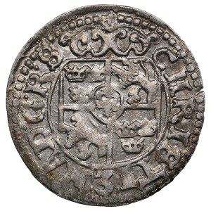 Duchy of Livonia (Riga) AR Dreipölker (1⁄24 Thaler) 1648 - Christina (1632-1654)