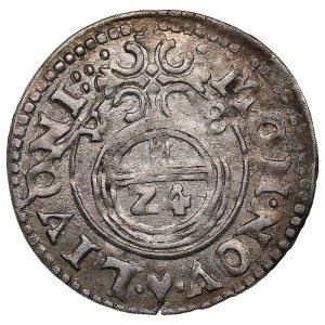 Duchy of Livonia (Riga) AR Dreipölker (1⁄24 Thaler) 1648 - Christina (1632-1654)