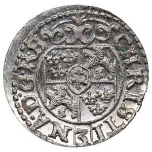 Duchy of Livonia (Riga) AR Dreipölker (1⁄24 Thaler) 1648 - Christina (1632-1654)