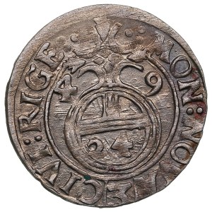 City of Riga under Swedish rule, AR Dreipölker (1⁄24 Thaler) 1649 - Christina (1632-1654)