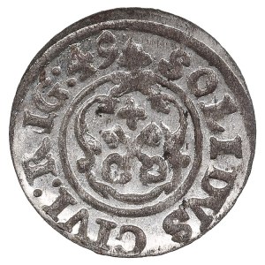 City of Riga under Swedish rule, BI Schilling / Solidus 1649 - Christina (1632-1654)
