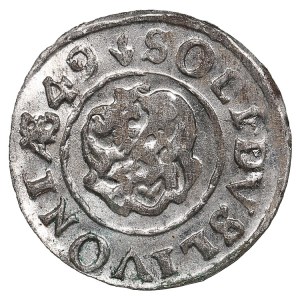 Duchy of Livonia (Riga) BI Schilling / Solidus 1649 - Christina (1632-1654)