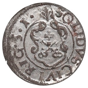 City of Riga under Swedish rule, BI Schilling / Solidus 1651 - Christina (1632-1654)