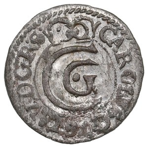 Duchy of Livonia (Riga) BI Schilling / Solidus 1655 - Karl X Gustav (1654-1660)