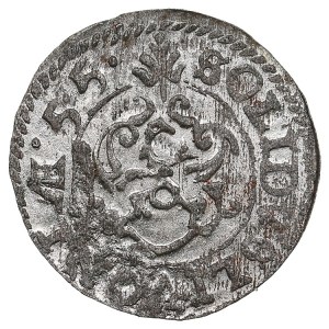 Duchy of Livonia (Riga) BI Schilling / Solidus 1655 - Karl X Gustav (1654-1660)
