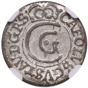 City of Riga under Swedish rule, BI Schilling / Solidus 1659 - Karl X Gustav (1654-1660) - NGC MS 62