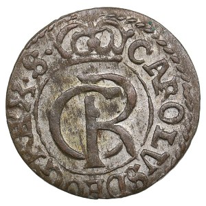 City of Riga under Swedish rule, BI Schilling / Solidus 1661 - Karl XI (1660-1697)