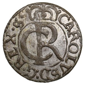 City of Riga under Swedish rule, BI Schilling / Solidus 1662 - Karl XI (1660-1697)