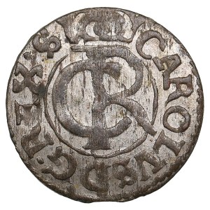 City of Riga under Swedish rule, BI Schilling / Solidus 1663 - Karl XI (1660-1697)