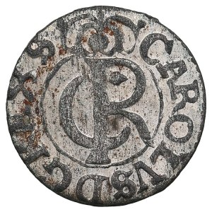 City of Riga under Swedish rule, BI Schilling / Solidus 1663 - Karl XI (1660-1697)