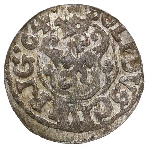 City of Riga under Swedish rule, BI Schilling / Solidus 1664 - Karl XI (1660-1697)
