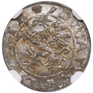 Duchy of Livonia (Dahlen) 1 Schilling 1572 - Jan Chodkiewicz (1566-1578) - NGC MS 61