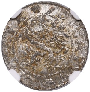 Duchy of Livonia (Dahlen) 1 Schilling 1572 - Jan Chodkiewicz (1566-1578) - NGC MS 61