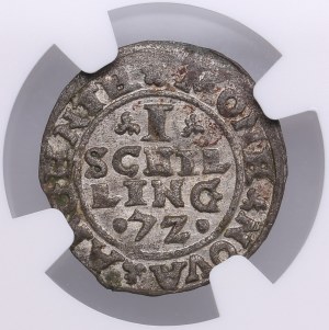 Duchy of Livonia (Dahlen) 1 Schilling 1572 - Jan Chodkiewicz (1566-1578) - NGC MS 63