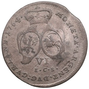 Duchy of Courland and Semigallia (Mitau) 6 Groschen 1764 - Ernst Johann von Biron (1763-1769)