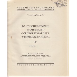 HESS NACHF., A., Frankfurt am Main, Auction of January 28, 1930, etc., Frankfurt/Main.