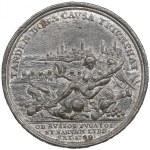 Sweden (Related to Russia & Estonia) Tin-Alloy Medal 1700 - Victory at Narva, 20 November 1700 - Karl XII (1697-1718)